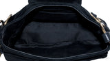 Black Suede Shoulder Bag