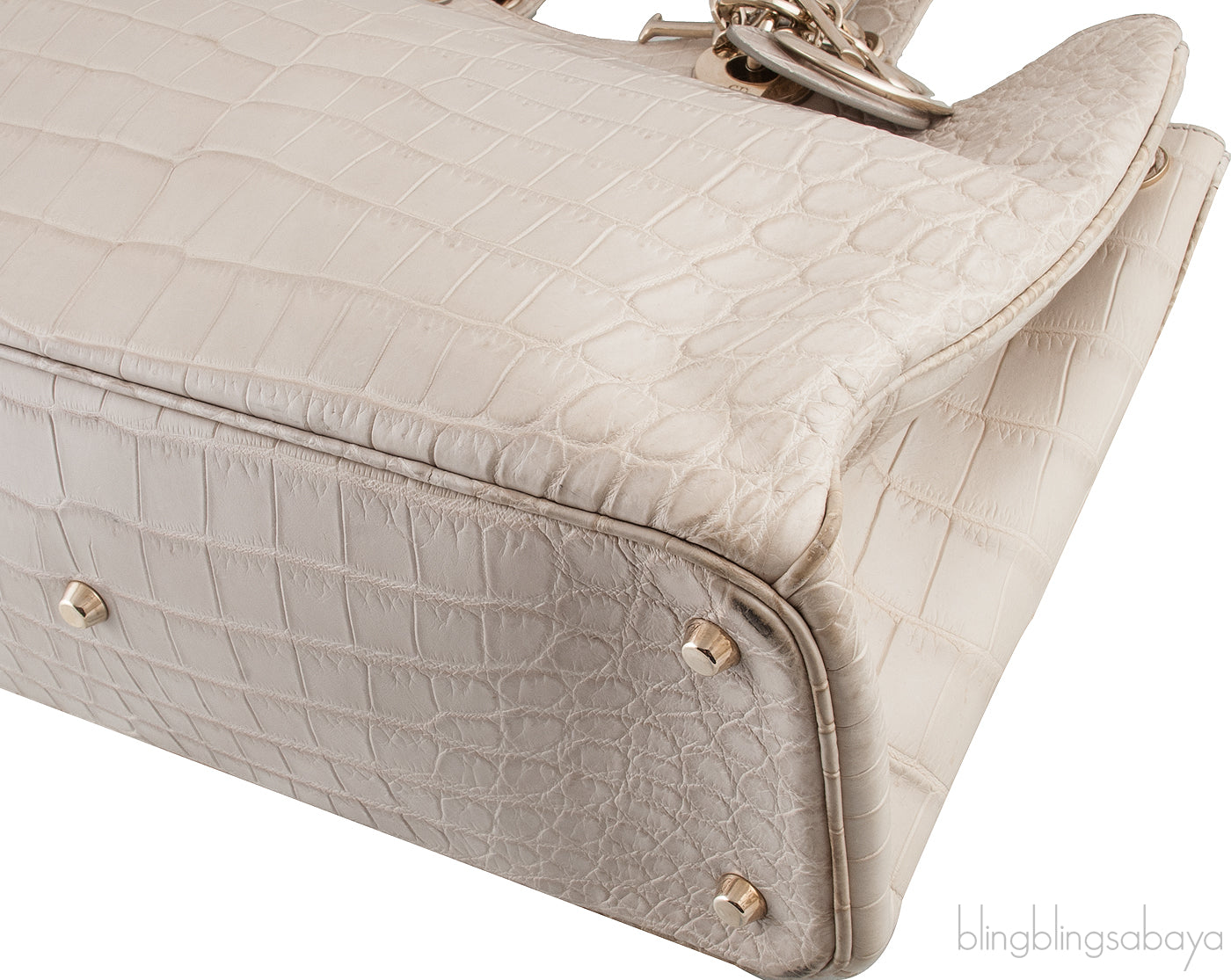 Diorissimo Bi-color Crocodile Bag