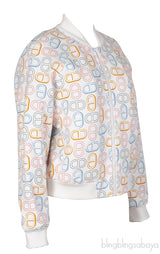 Hermes Chain D'ancre Printed Bomber Jacket