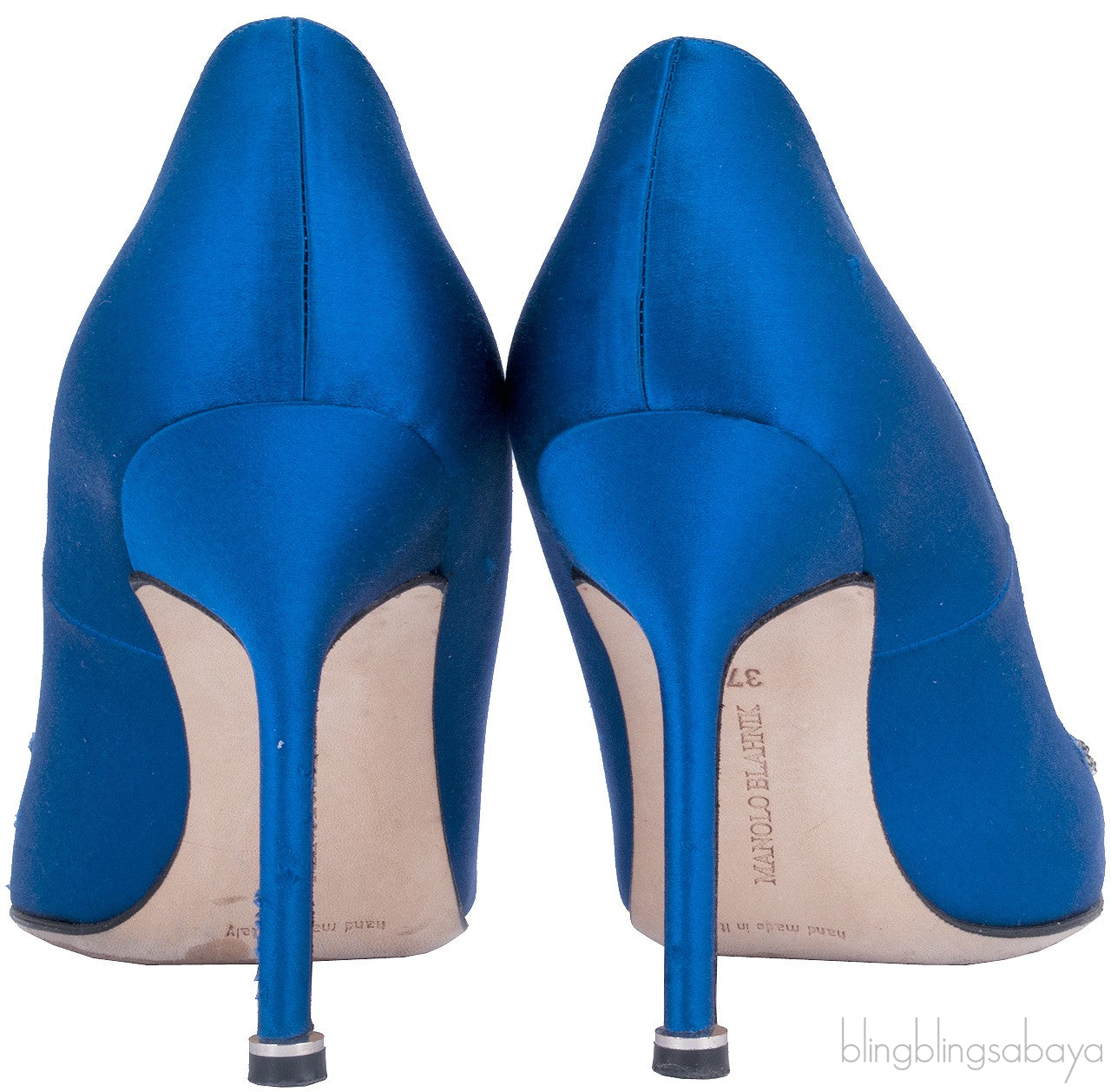 Blue Hangisi Satin Pump
