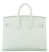 Birkin 25 Sellier Epsom Vert Fizz PHW