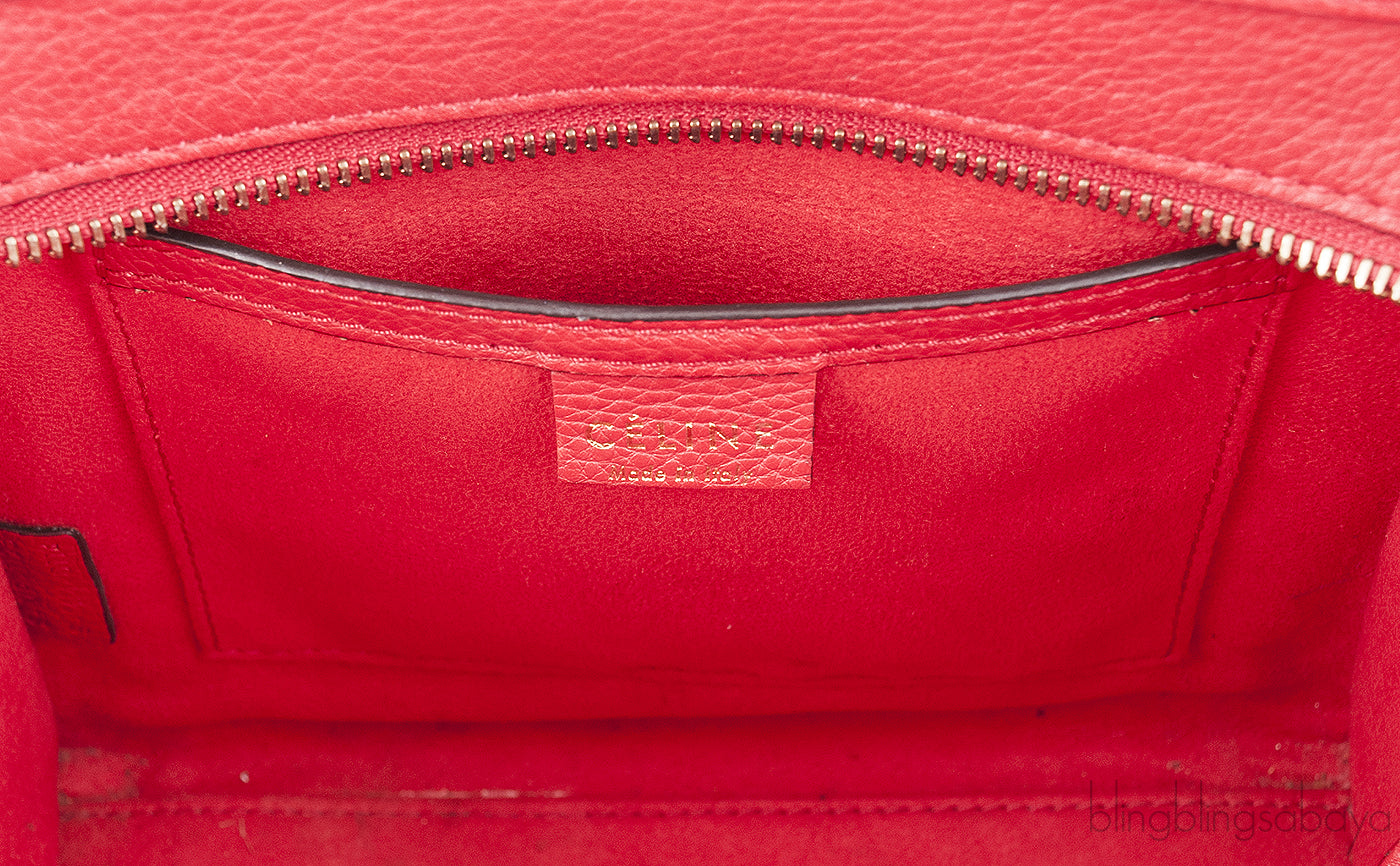 Red Nano Luggage Shoulder Bag