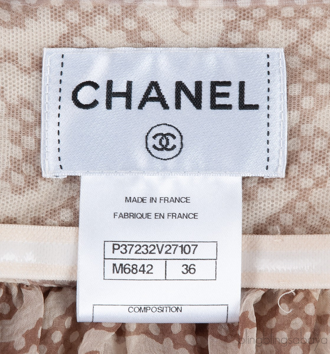 CC Logo Silk Chiffon Halter Dress
