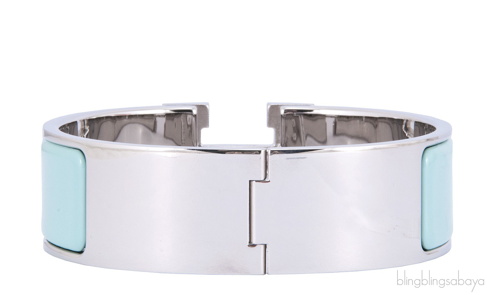 Bi-color Clic Clac H Wide Bracelet