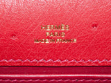 Kelly Pochette Rouge Vif Ostrich