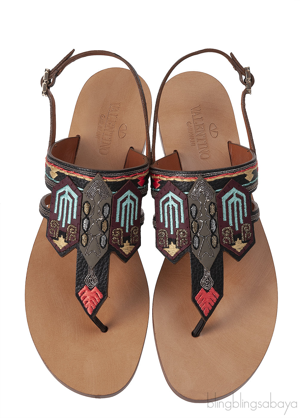 Valentino Garavani Multi-color Slip On Sandals