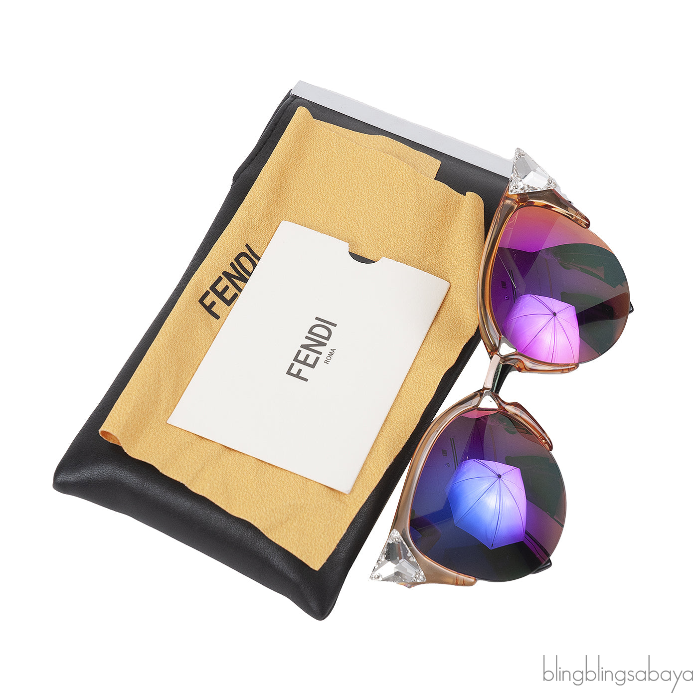 Fendi FF0041/s Peach Cat Eye Sunglasses