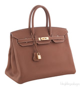 Birkin 35 Gold Togo GHW