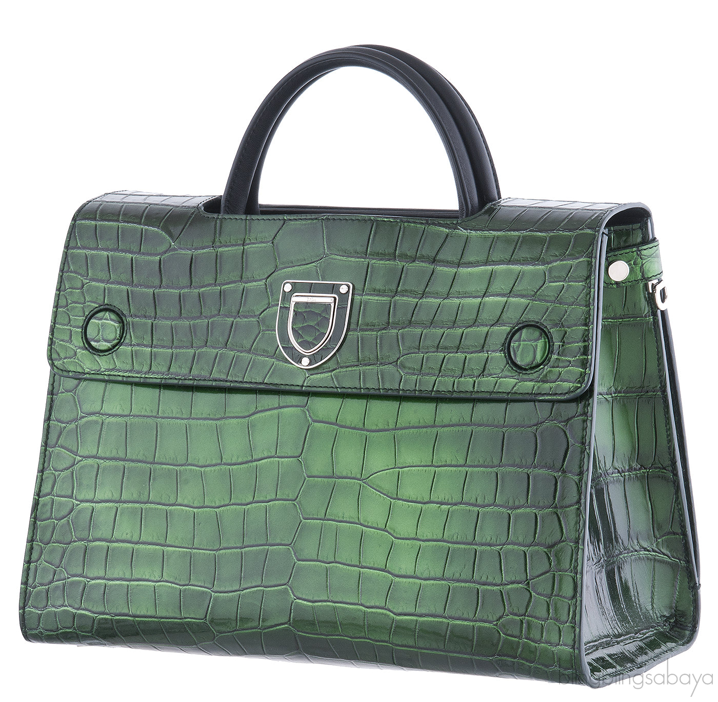 Diorever Bi-Color Crocodile Medium Bag*
