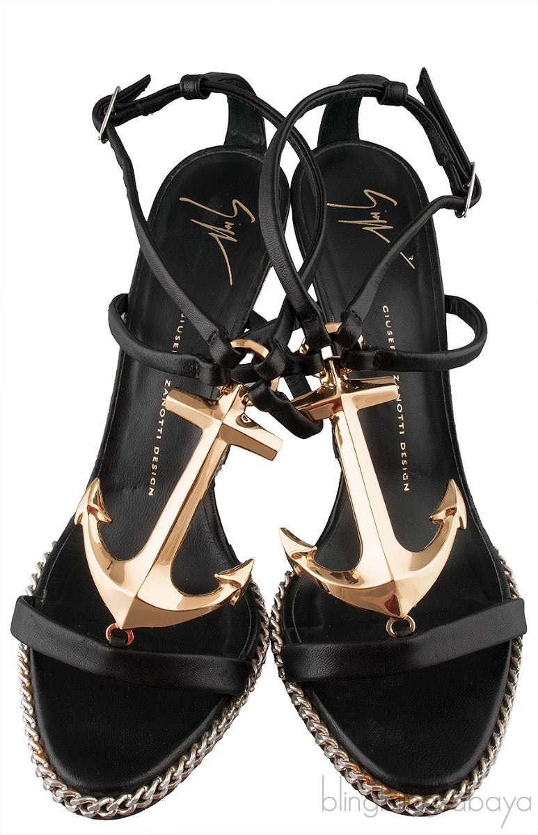 Coline Anchor Wedge Sandals