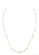 Gold Diamond Necklace & Bracelet