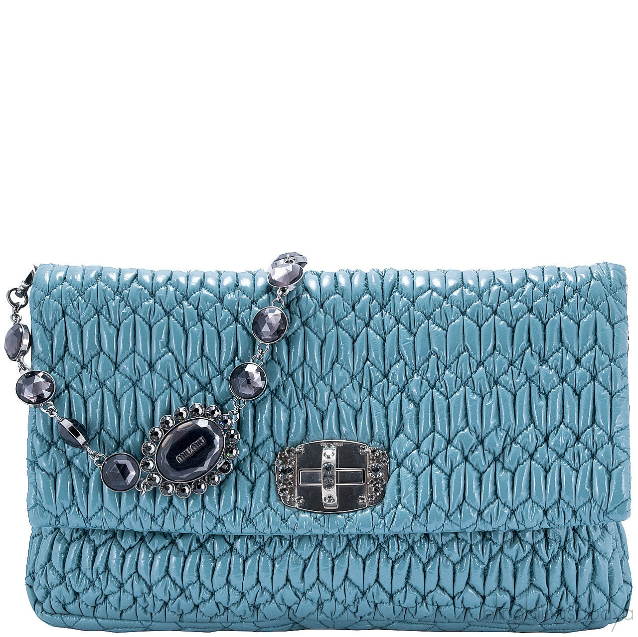 Cloquet Cyan Blue Stage Clutch Bag