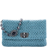 Cloquet Cyan Blue Stage Clutch Bag