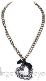 Crystal Heart Pendant Necklace