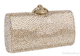 Gold Crystal Embellished Clutch