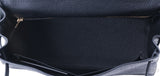 Kelly 32 Black Togo Retourne