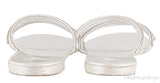 Silver Crystal Sandals
