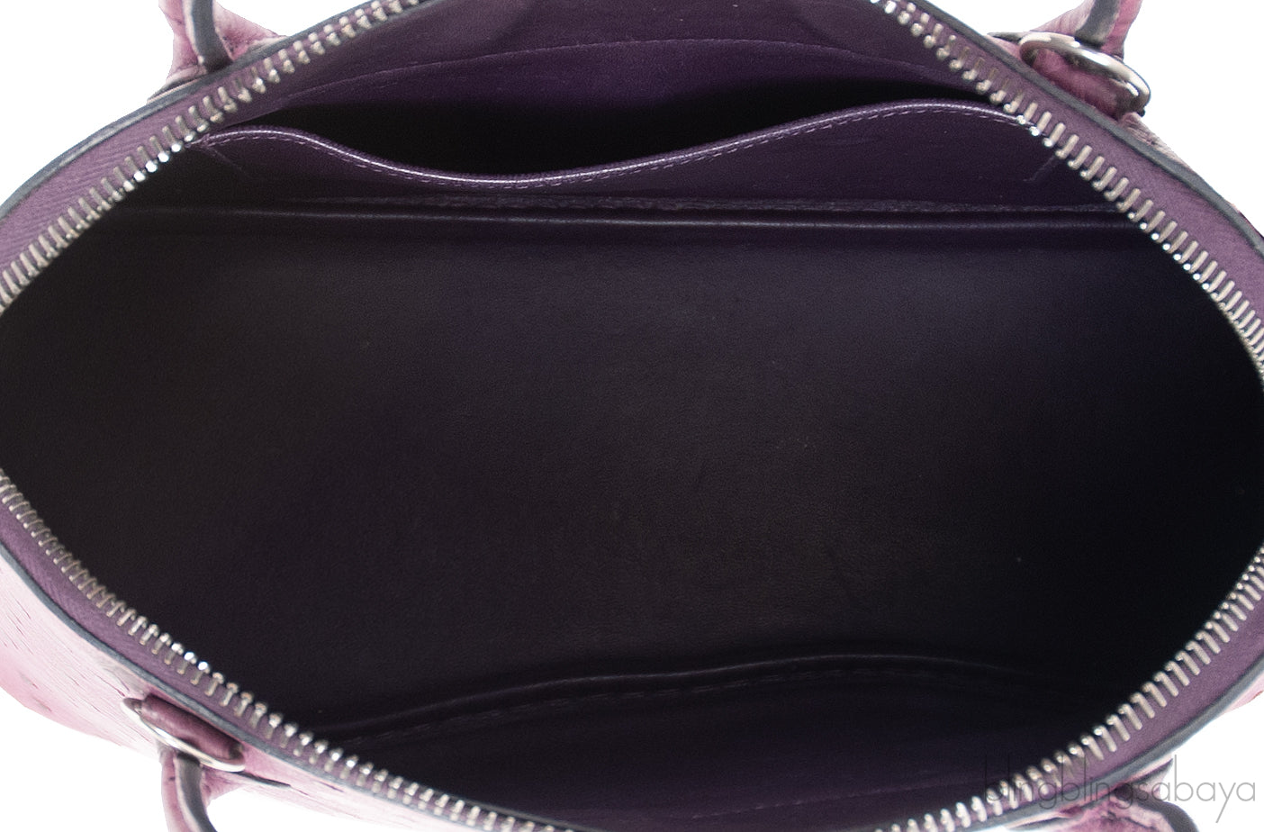 Bolide 27 Purple Ostrich Bag PHW