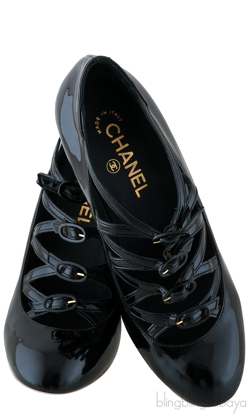 Black Patent Other Open Shoes
