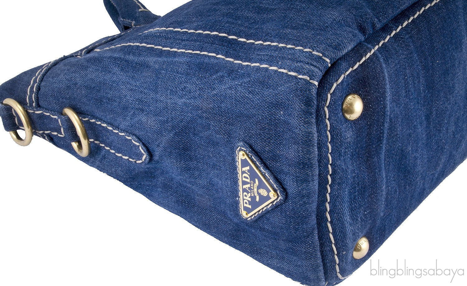 Blue Denim Shoulder Bag