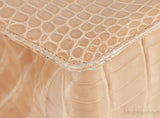 Beige Cornelia Lunch Box Crocodile Bag