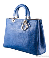 Bi-color Diorissimo Crocodile Bag