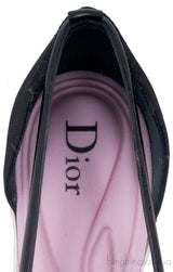 Black Satin Cut-out Pump