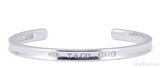 Narrow Silver Bangle