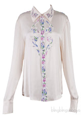 Off-white Floral Trim Shirt
