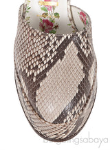 Gucci Natural Python Slingback Heels
