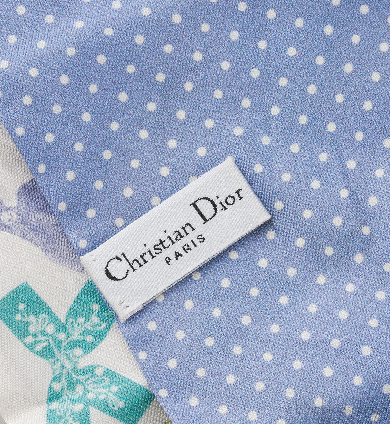 Bow & Polka dot Lilac Scarf