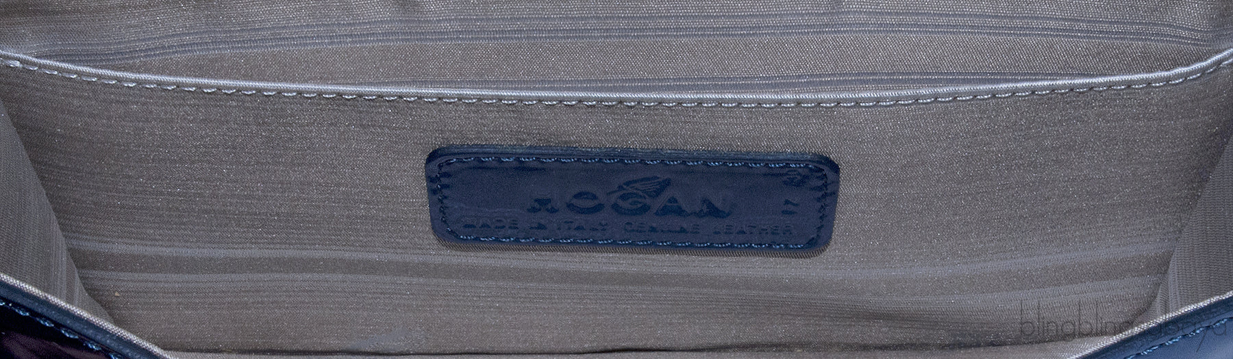 Navy Blue Patent Cross-body Bag