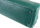 Green Ostrich Jade Handle Bag