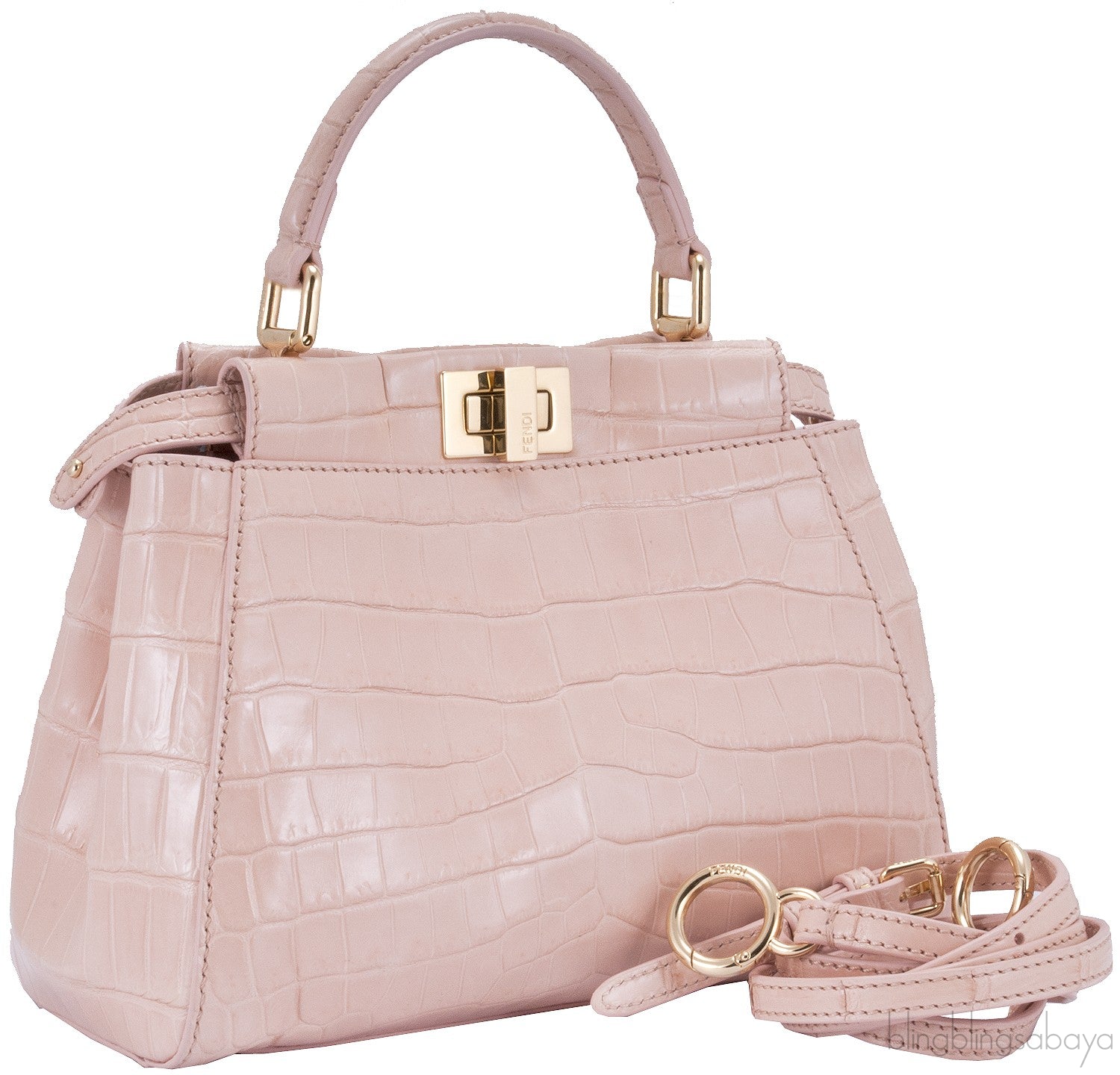 Mini Baby Pink Crocodile Peekaboo
