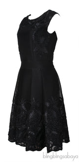 Maje Mesh Pleated Dress