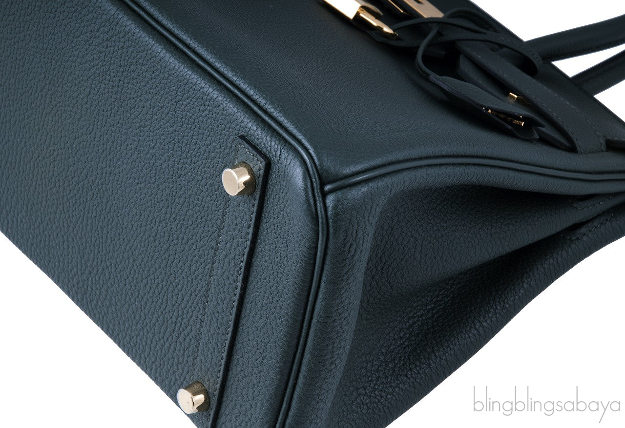 Birkin 30 Vert Fonce Togo