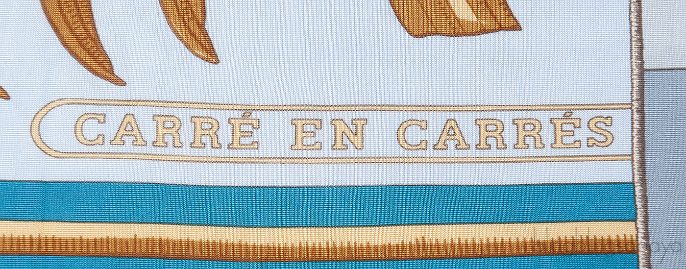 Hermes Carre en Carres Silk Scarf