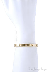 Yellow Gold LOVE Diamond Bracelet