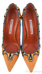 Multicolor Caritas Suede Heels