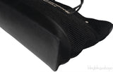 Saint Laurent Black Raffia Rive Gauche Black Oversize Tote