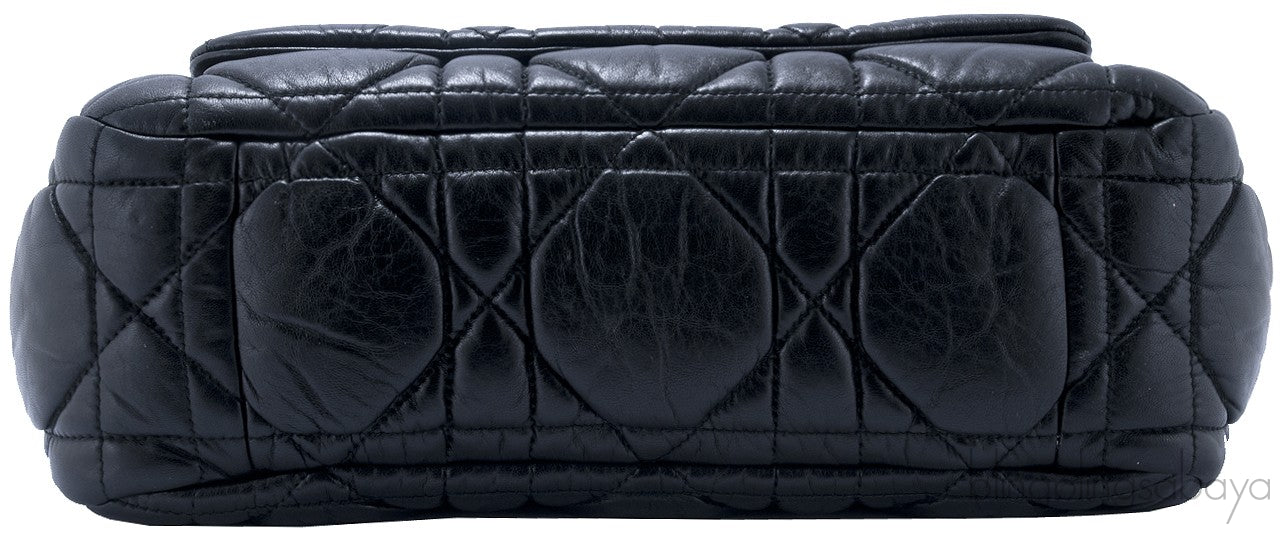 Black Quilted Leather Shoulder Bag