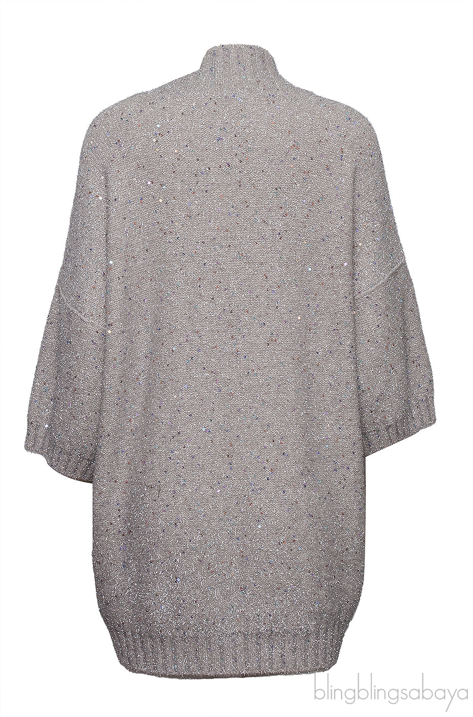 Amina Rubinacci Sequin Metallic Cardigan