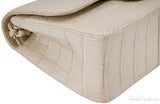 Jumbo CC Beige Crocodile Bag