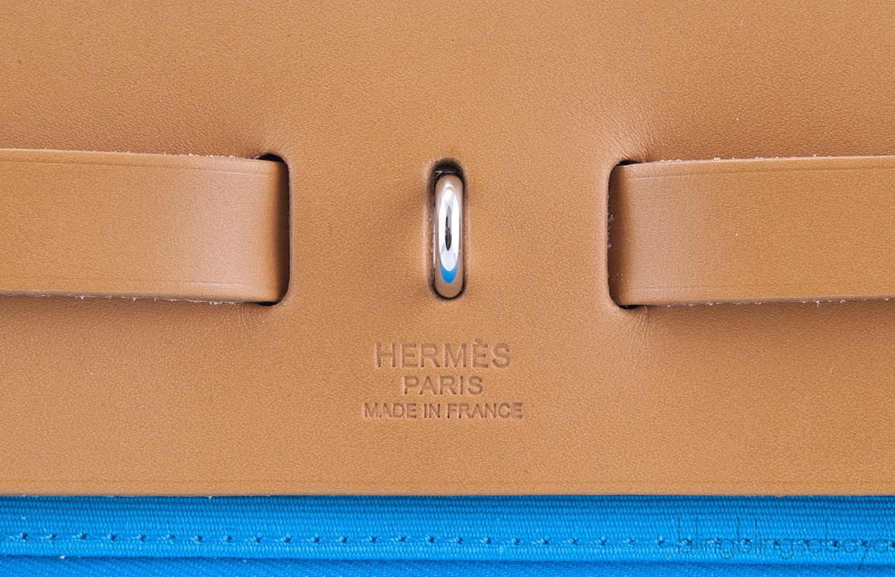 Herbag Zip MM Blue Azteque with Mint