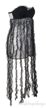 Ruffle Fringe Tube Nightdress