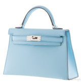 Kelly 20 Bleu Zephyr Epsom Sellier PHW