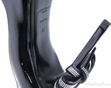 Bow Embellished Leather Pumps