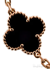 Alhambra Long Necklace Black Onyx