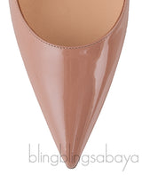 So Kate Nude Patent Pointed Toe