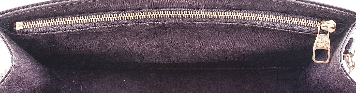 Ana Vernis Monogram Chain Clutch